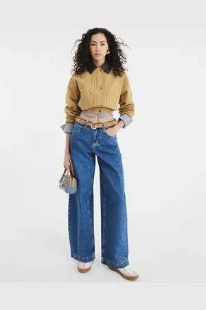 River Island – Balloon-Jeans in Mittelblau