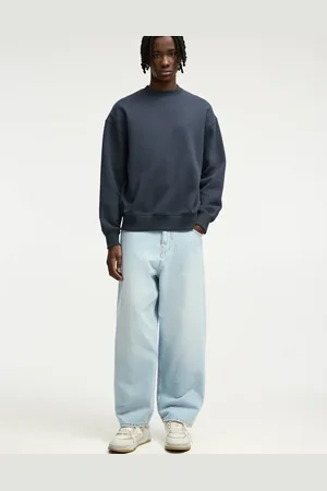 Pull&Bear – Weite Jeans in Hellblau