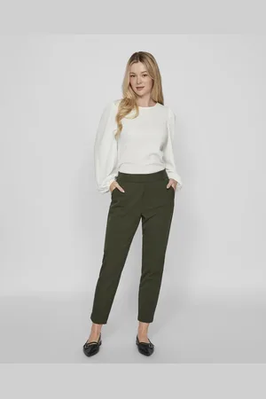 VILA – Hose in Kombu- mit weitem Bein