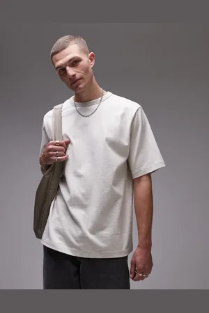 ARKET – Oversize-T-Shirt aus schwerem Jersey in Wollweiß