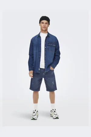 Only & Sons – Jeans-Shorts in