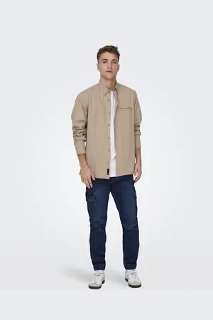 Only & Sons – Schmal geschnittene, dunkelblaue Jeans