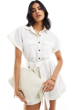 Pretty Lavish – Utility-Playsuit in Beige