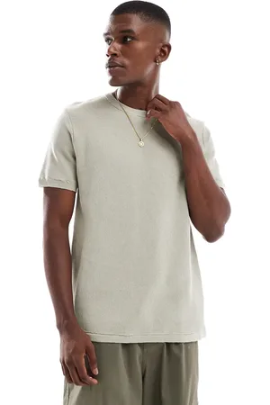 Brave Soul – Strick-T-Shirt in Hellgrün
