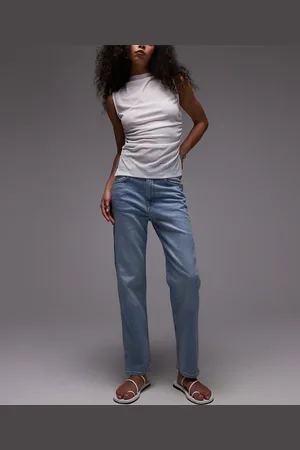 ARKET – Jade – Stretch-Jeans in verwaschenem Hellblau mit schmalem Bein