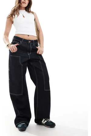 French Connection – Denver – Lockere Carpenter-Jeans in Indigoblau