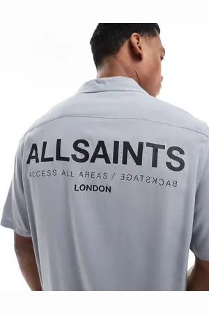AllSaints – Access Underground – Kurzärmliges Hemd in