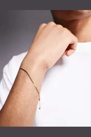 ASOS – Goldfarbenes Kettenarmband aus wasserfestem Edelstahl in verdrehter Optik