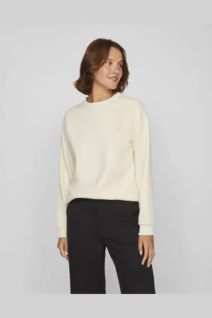VILA – Sweatshirt in Birkenweiß