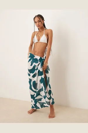 Abercrombie & Fitch – Longline-Sarong mit abstraktem Muster in