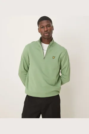 Lyle & Scott – Sweatshirt aus Loopback-Stoff in mit kurzem Reißverschluss