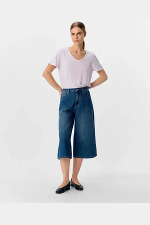 Object – Bermuda-Shorts in Denim-Mittelblau