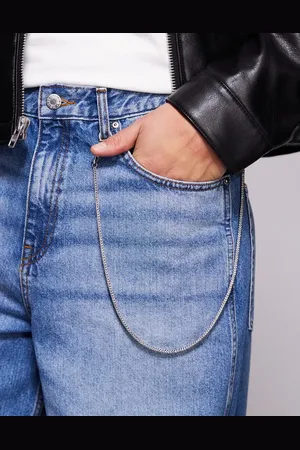 ASOS – Silberfarbene Jeanskette