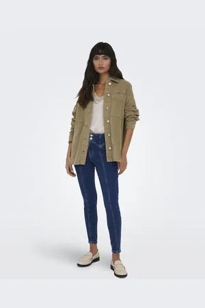 ONLY – Skinny-Jeans aus Denim in Dunkelblau