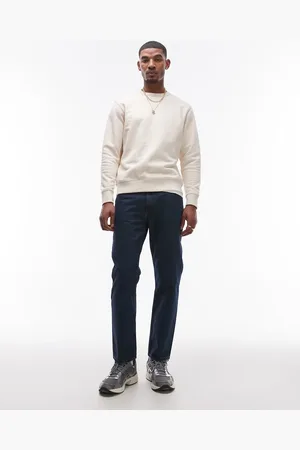 MANGO – Moby – Jeans in Dunkelblau mit geradem, lockerem Schnitt