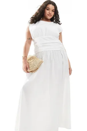 4th & Reckless – Drapiertes Maxikleid in mit tief angesetztem Bund