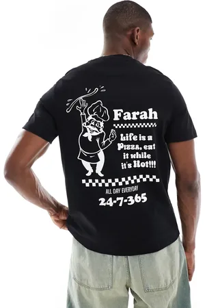 Farah – Powis – T-Shirt in mit Rückenprint
