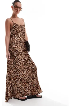 Pieces® – Camisole-Maxikleid mit Leopardenmuster