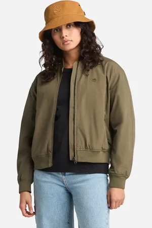 Timberland – Utility-Bomberjacke in Blattgrün