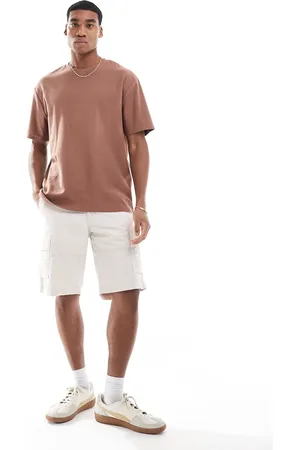 JACK & JONES – Locker geschnittene Cargo-Shorts in gebrochenem