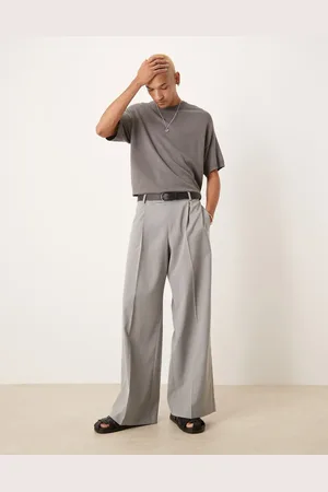 ASOS – Elegante Hose in mit weitem Bein und Bundfalten vorn