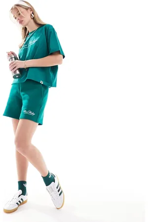 Prince – Shorts in Dunkelgrün mit „Heritage“-Print, Kombiteil