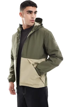 Timberland – Wasserdichte Shell-Jacke in Blattgrün/Zitronenpfeffer