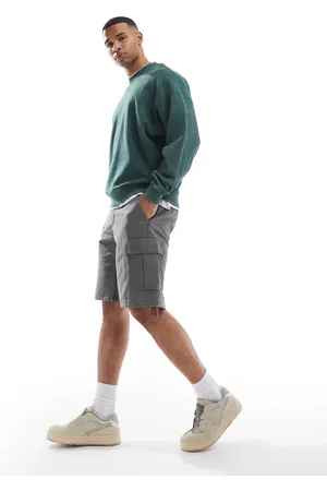 JACK & JONES – Cargo-Shorts in Dunkelgrau