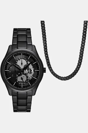 Armani Exchange – Multifunction – Set aus Edelstahl in , aus Uhr und Halskette