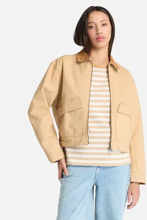 Timberland – Strafford – Canvas-Jacke in hellem Weizenbraun