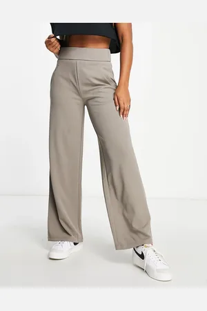JDY – Elegante Hose in Pilzbraun mit weitem Schnitt