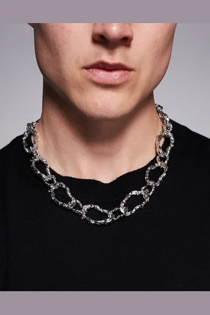 ASOS – Strukturierte Oversize-Halskette mit geschmolzenem Design in -Optik