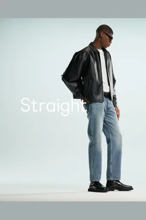 MANGO – Moby – Jeans in Hellblau mit geradem, lockerem Schnitt