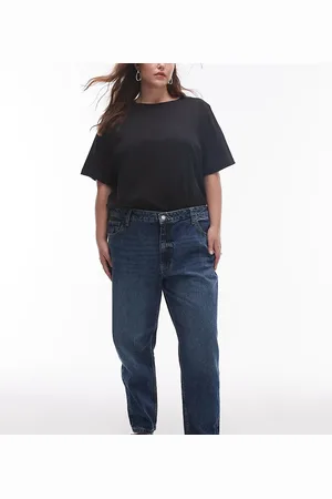 MANGO – Mom2000 – Jeans in Mittelblau