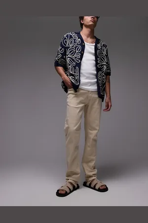MANGO – Patrick – Slim-Fit-Jeans in Hellbeige