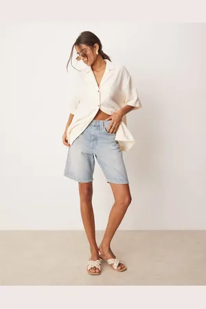 Free People – Montana – Locker geschnittene Jorts in Haven