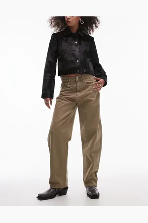 MANGO – Bet – Barrel-Leg-Jeans in verwaschenem Vintage