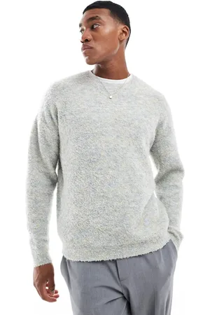 ASOS – Locker geschnittener Strickpullover mit Rundhalsausschnitt und Space-Dye-Färbung in
