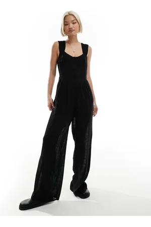 Reclaimed – Jumpsuit in mit Detail im Brustbereich