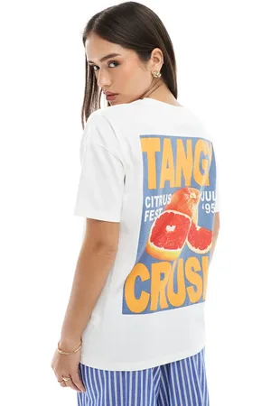 Pull&Bear – Oversize-T-Shirt in mit Frucht-Print
