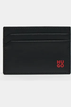 HUGO BOSS – Tibby – Kartenetui aus Leder in mit Logo