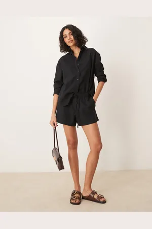 Abercrombie & Fitch – Leinen-Shorts zum Reinschlüpfen in