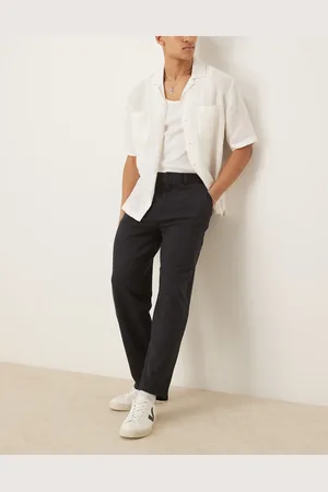 ASOS – Elegante, schmal zulaufende Oversize-Hose in aus Twill