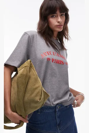 Topshop – Premium Basic – T-Shirt in mit „Paris 1989“-Grafik