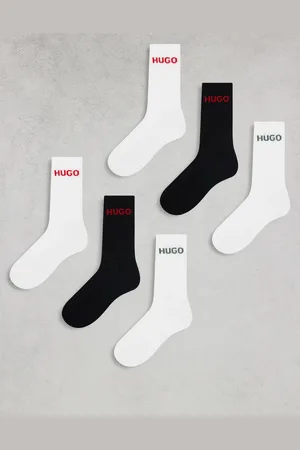 HUGO BOSS HUGO Bodywear – 6er-Pack Socken in und Weiß mit Logo