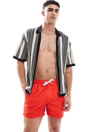 Only & Sons – Badeshorts in Rot