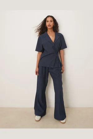 ASOS – Weit geschnittene Hose in Jeans-Optik, Kombiteil