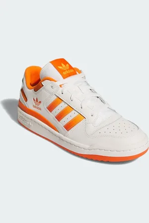 adidas – Forum Low Cl – Sneaker in Cloud White, Real Gold und Orange