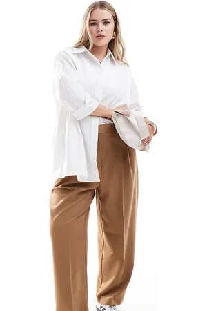 ASOS ASOS DESIGN Curve – Elegante Hose in mit abgerundetem Beinschnitt