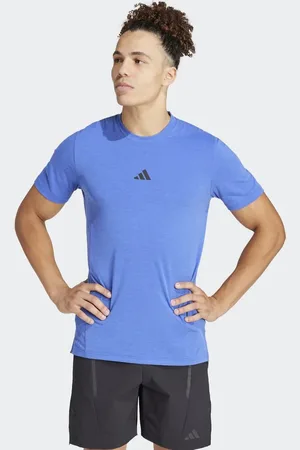 adidas – Designed for Training – Workout-T-Shirt in Semi Lucid Blue